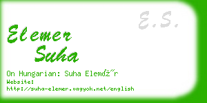 elemer suha business card